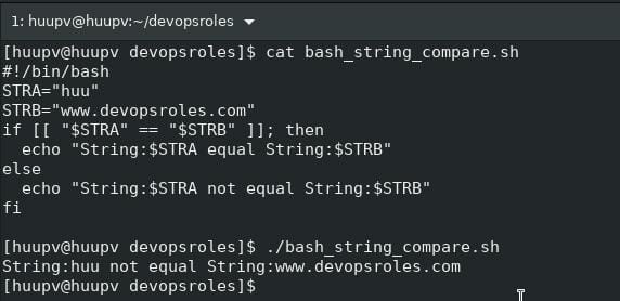 Bash String Comparison DevopsRoles Free 1